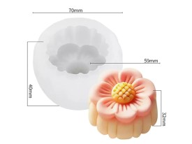 Molde silicona flor grande 22Z8